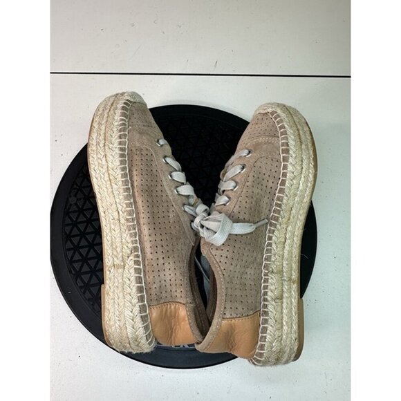 Matt Bernson Women's Suede Brown Perforated Lace Sneakers Sz 6 - Picture 11 of 11